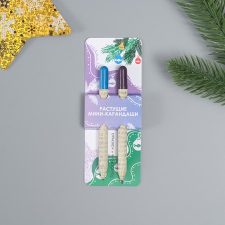 Growing gift pencils Mini "Blue spruce + lavender" set 2 pcs.-2
