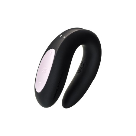 Multifunctional stimulator for steam Satiffyer Partner Double Joy, silicone, black, 18 cm 932432-1