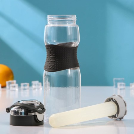 A bottle with a sport flask, 700 ml, 7.5 × 7.5 × 24.3 cm, tritan, mix color-4