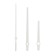 A set of 3 arrows for 55/76/77 mm hours, packing 10 pcs, white