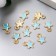Decor for creativity Metal "Blue Star" enamel 0.8x0.6 cm