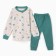 Kit for children (longshit, trousers), green color, height 98 cm