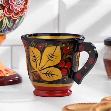Mug "Sokovo", 9 × 9 cm, Khokhloma, mix-1