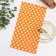 Towel 35x60cm peas, orange, waffle, 120 g/m2, cotton 100%