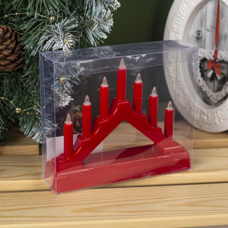 LED figure "Red Christmas Hill", plastic, AAX2 batteries (not in the kit), a glow of warm white-3