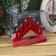 LED figure "Red Christmas Hill", plastic, AAX2 batteries (not in the kit), a glow of warm white