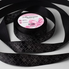Satin tape with embossing 