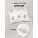 Set in a crib 3 objects of Amarobaby Baby Boom Baby Ezhik, White/Gray (Poplin)