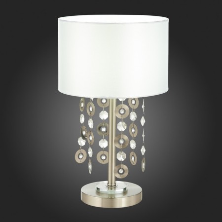 ST LUCE bedside lamp. SL1757.104.01. Katena. 1x40 W, E14, 26x26x44 cm, Nickel color-2