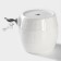Porcelain barrel with a leaf on a wooden stand Bellatenero, 2.5 l, white color