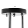 Chandelier 2026/3 E27 60W black+chrome 45x45x25 cm Bayerlux