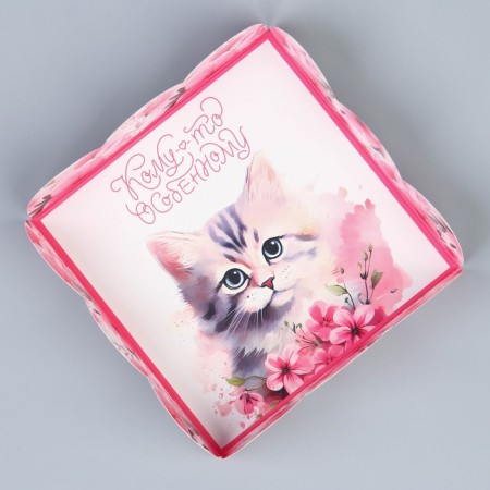 Cookie box, confectionery packaging with PVC lid, “kitten”, 10.5 x 10.5 x 3 cm-4