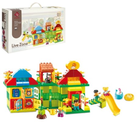Designer "Two -story house", 2 assembly options, 175 parts