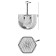 Suspended lamp FREAA FR5182PL-06CH ONDA, 500x500x1640 mm, E14, 6x60W, color chromium