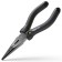 Deli pliers "Home Series Black", elongated, handle made of softtach plastic, 160 mm