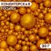 Confectionery sprinkling "stand out", gold, 20 g