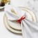 A set of rings for napkins 2 pcs. "Bow", col. red, d 5 cm, tree