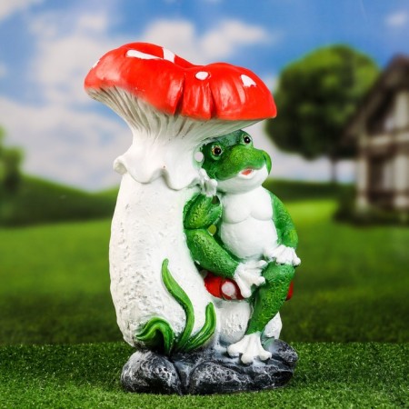 Garden figure "Fleet with a frog" 36x25cm