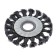 Metal brush for ushm tundra, twisted wire, flat, landing 22 mm, 100 mm