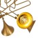 Ceiling chandelier Mantra Jazz, E27, 5x20W, 600 mm, color matte gold
