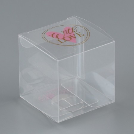 Gift PVC, packaging, “With Love”, 5 x 5 x 5 cm-2