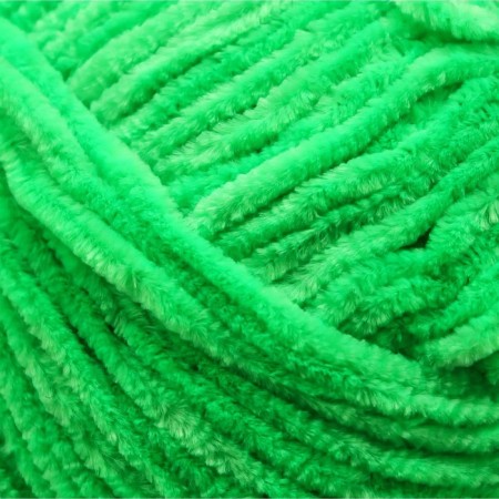 Yarn "Velour" 100% micropoliester 170m/100g (861 yards green)-5