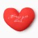 Decorative curly pillow "Only for you" 33x24 cm, Gabardin, 100% p/e