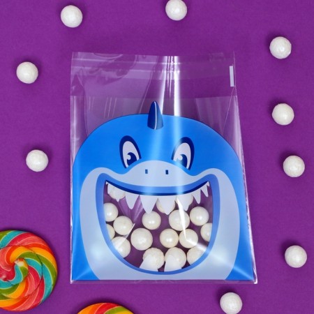 BOPP package with sticky tape, "festive assorted", 14*14+3cm-4