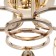 Iris chandelier 3he27 40W gold 42x42x23 cm Bayerlux