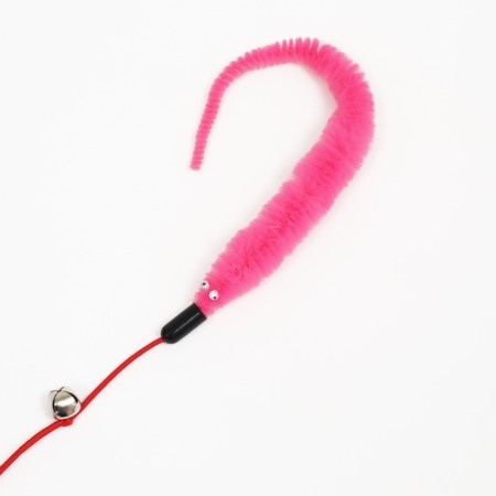 Domesticope-a-piece "snake" with a bell, pink on a pink handle-1
