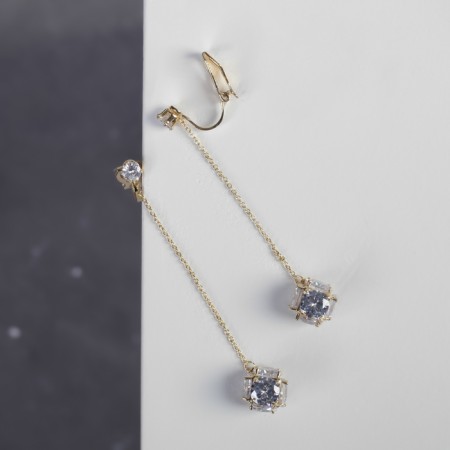 Clips "Feeling" on the chain, ball 10, white color in gold-1
