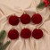 Set of balls plastic D-6 cm, 6 pcs "Bjorn" mesh, red