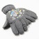 Gloves for children, dark gray color, size 14 (3-6 years)