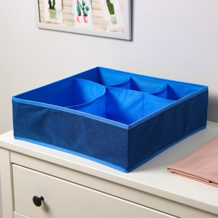 Organizer Textile, folding, 40 × 40 × 13 cm, color mix