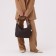 Love bag with lightning, brown color