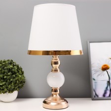 Daile table lamp E27 40W white-gold 25x25x44 cm