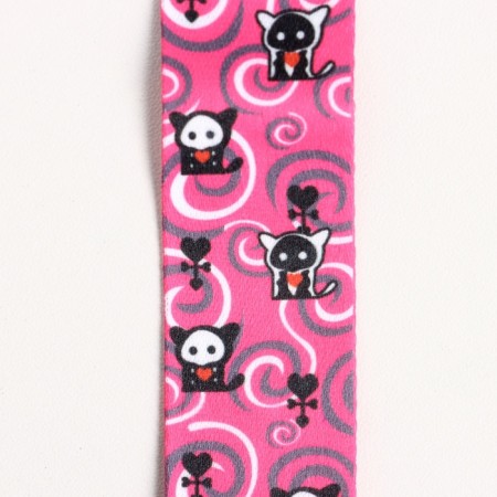 Music Life Ukul belt "cats", 50 cm, pink-5