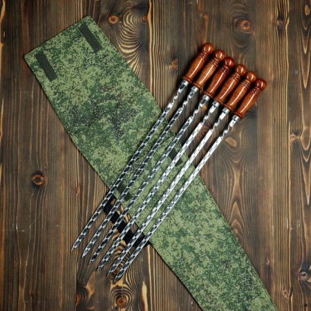 Set of Shamputs "Tashkent" in a case, 6 pcs, the working part is 50cm, camouflage