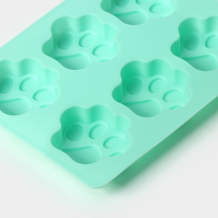 Baking uniform “Animals. Lucky”, silicone, 18 × 13.8 cm, 6 cells (5 × 5.4 cm), Mix color-4
