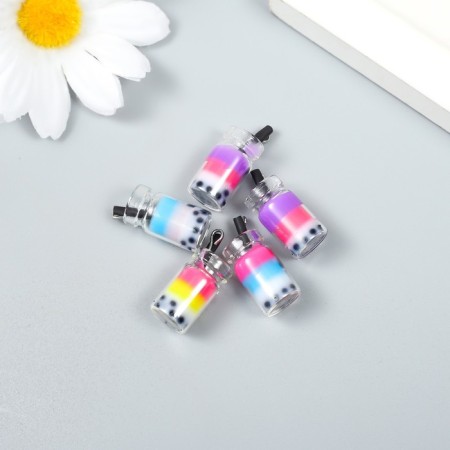 Decor for creativity Glass, plastic "Unmuffy in a jar with a loop" mix 1x1x2.3 cm