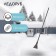 Ice ax, the width of the blade is 145 mm, forged, with a metal cuttings