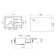 Quartz-quartz kitchen-quartz Uperwood quartz UPD-05, rectangular two-section, color 01 BEL 1066700