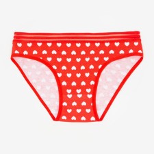 Cowards female slips, red color, rr 46-48