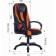 Gaming armchair Brabix Premium Rapid GM-102, eco-leather/fabric, black/orange