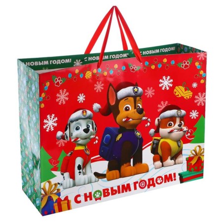 New Year. Gift package, 61x46x20 cm, packaging, puppy patrol-1