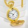 Pocket clock "Classics", quartz, d dial-4.5 cm, gold