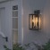 Street wall lamp Elektrostandard, Candle, 167x180x360 mm, E14, black color