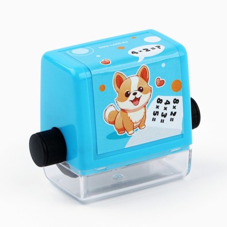 Mathematical seal "Corgi", Multiplication, 100 examples-2
