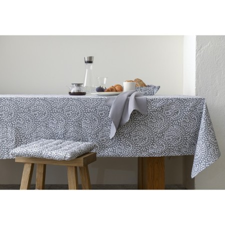 Gray tablecloth with a print Scandinavian Touch, 170x170 cm-1