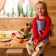 Apron for children for creativity Ethel "Happy Penguin", 49 x 39 cm, 100% p/e